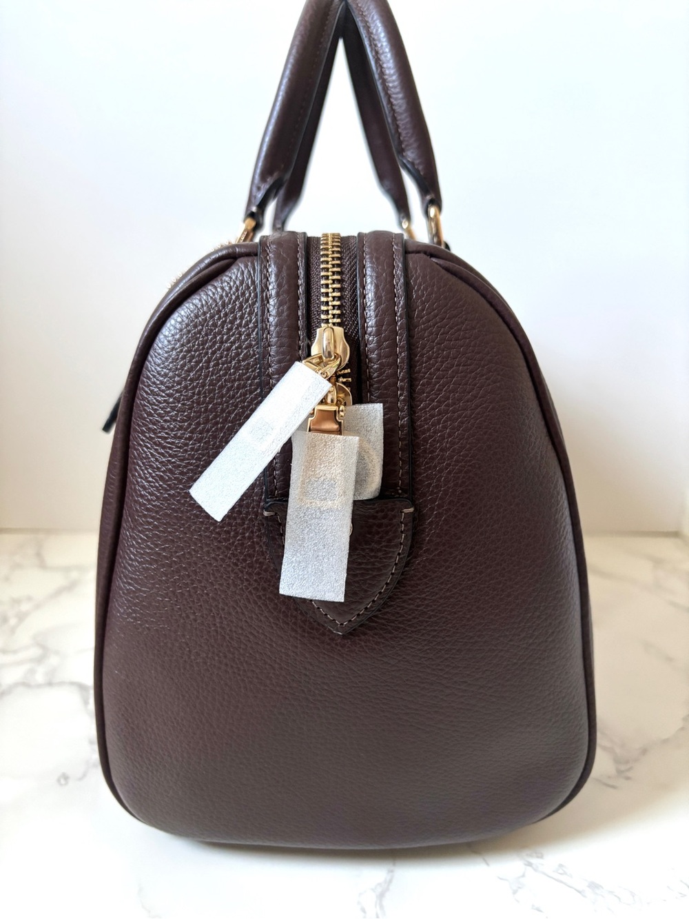 ❌SOLD❌ New Coach Large Rowan Satchel Handbag in Maple Leather - Picture 6 of 13